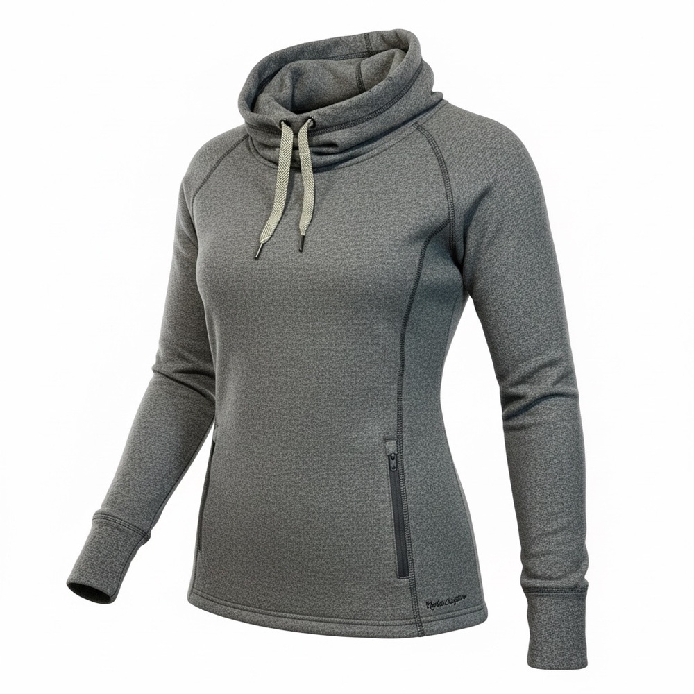 Noble Outfitters® Women's Godiva Cowl Funnel-Neck Pullover w Zip Pockets